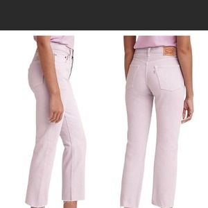 NEW Levi's Premium 501 ORIGINAL FIT CROPPED JEANS  Dark Lilac Sz 29